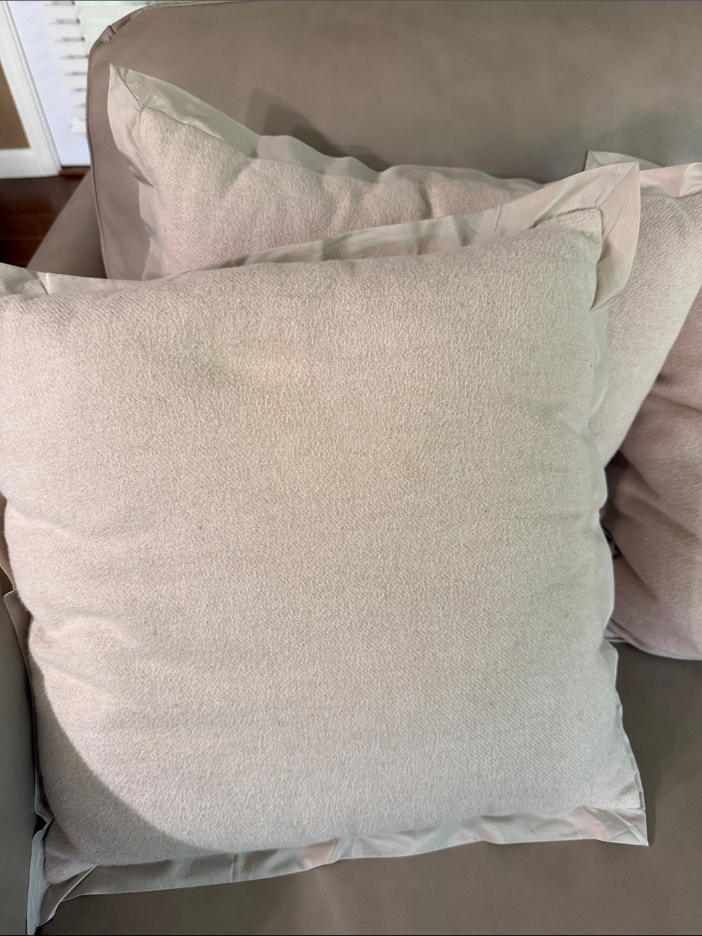 Neutral Cream Decorative Throw Pillow - Set